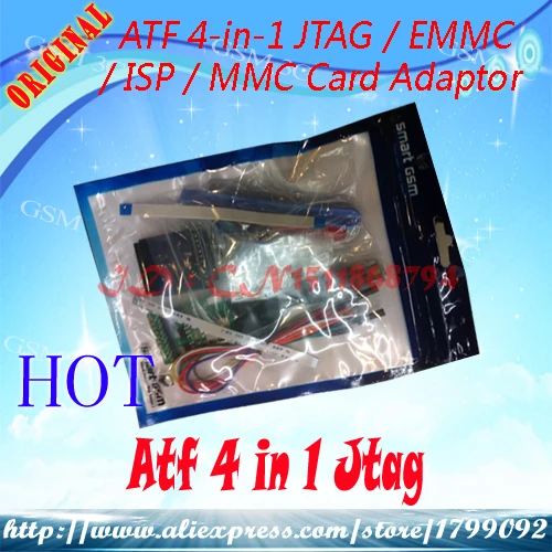 Бесплатная доставка новый ATF BOX 4 в 1 Ultimate JTAG/EMMC/ISP/MMC адаптер|jtag emmc|jtag ispjtag adaptor |