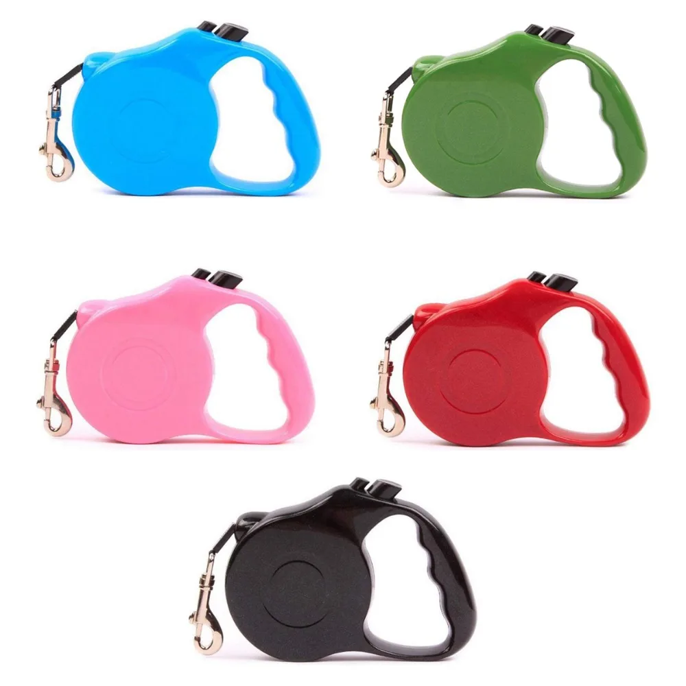 

3/5M Retractable Dog Leash Training Puppy Automatic Extending Rope Walking Leashes Adjustable Dog Collar For Small Medium Dogs
