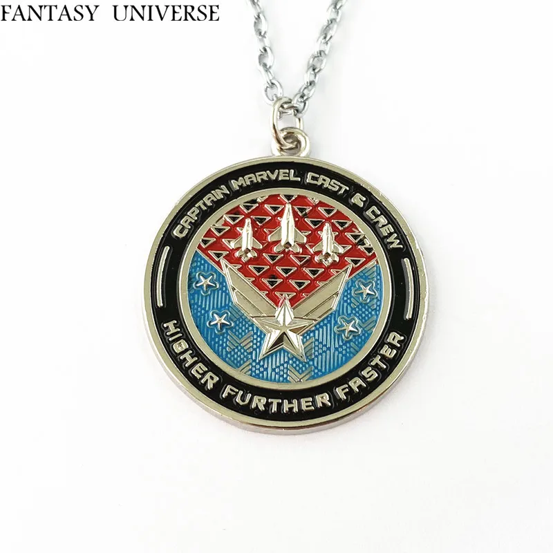 

FANTASY UNIVERSE Free shipping 20pc a lot Captain marvel necklace HJDSIDSSF01