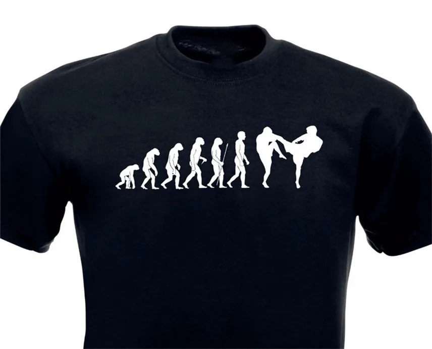 2019 футболка Ретро 0% хлопковая Футболка Evolution футболка Kickboxer Fighting Hobby cater Fight Design Confortable футболка
