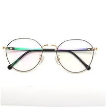 Полигональные очки с оправой из сплава Сверхлегкая рама ретро мужские и женские студенческие корейские версии очков для близорукости