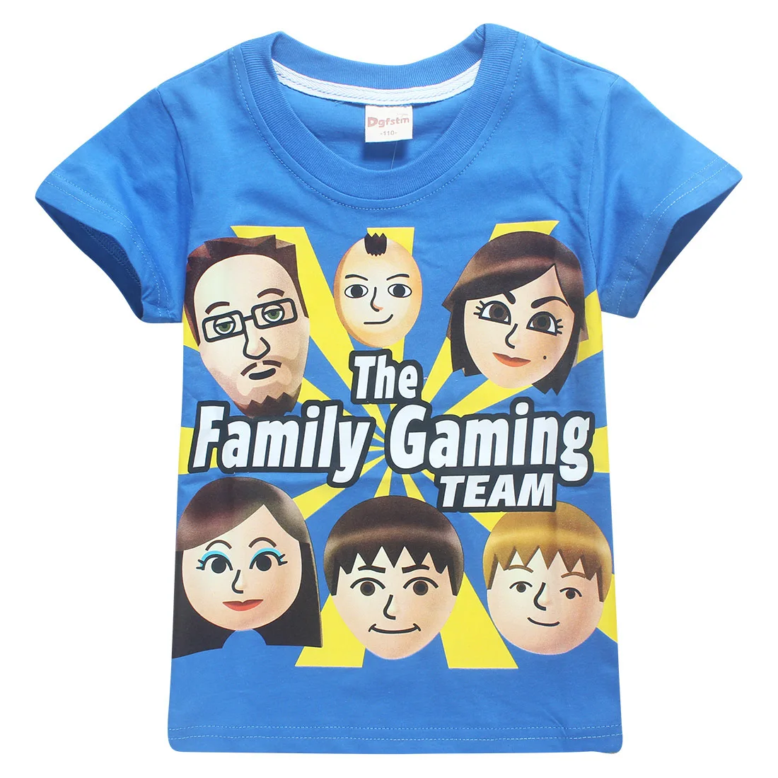 Fgteev/новые Семейные футболки игровые футболки для девочек футболки с короткими рукавами для больших мальчиков детские хлопковые Забавные топы