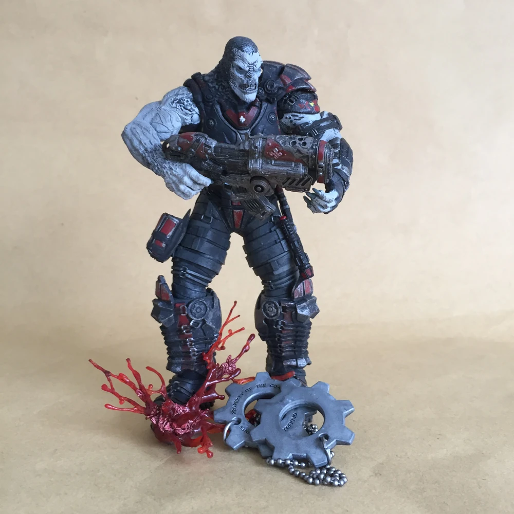 Классическая игра Gears NECA Headshot Locust Drone война фигурка 18 см коллекция