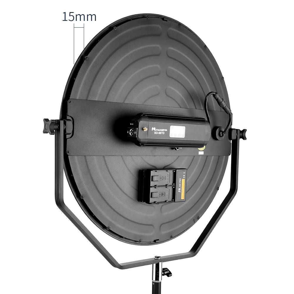 Falcon Eyes SO-68TD 68 Вт светодиодный Панель Dimmable высокой CRI95 3000-5600 K освещения студийный непрерывный свет с 2,8 метровый штатив