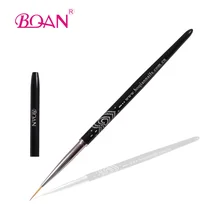 2015 BQAN Factoy Direct Delicate curved Heart-shaped Diamond Liner Brush for Nail Beauty 1 Piece 3#