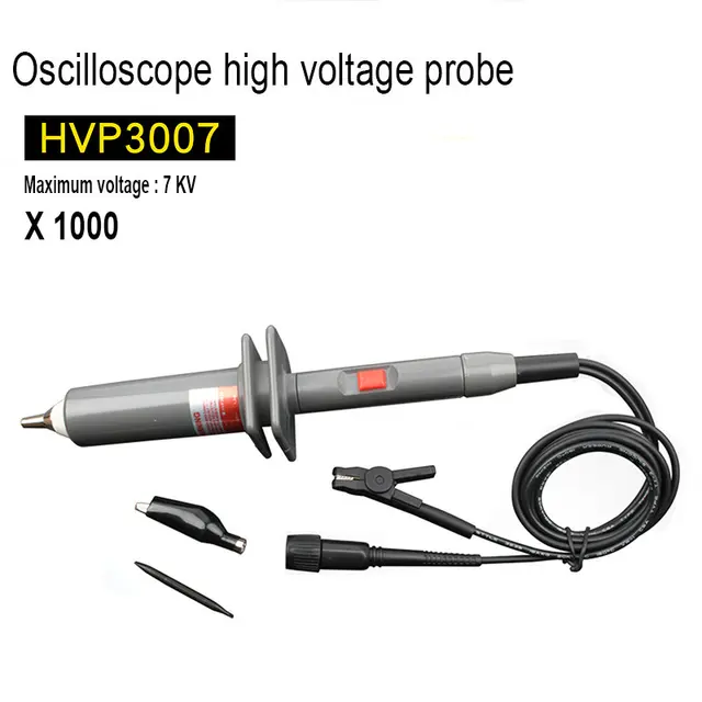HVP series High Voltage Probe 7KV Oscilloscope Probe 1000X Attenuation Bandwidth 10MHZ Probe DC