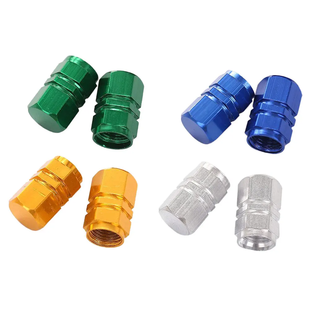 

Tire Wheel 4Pcs Valve Caps Parts Aluminum