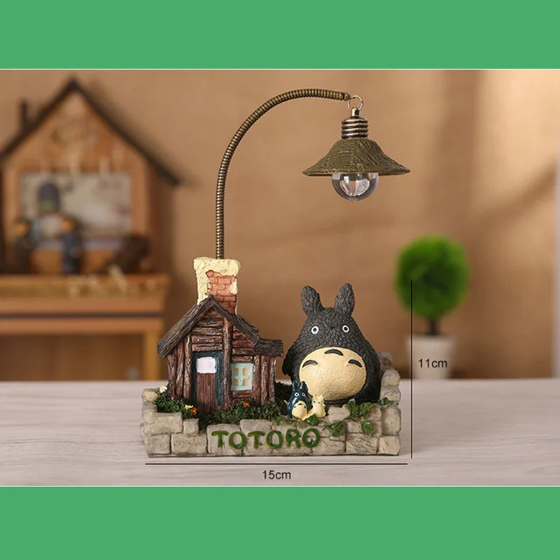 Милые детские Ночники Totoro из смолы комнатные прикроватные лампы для детской
