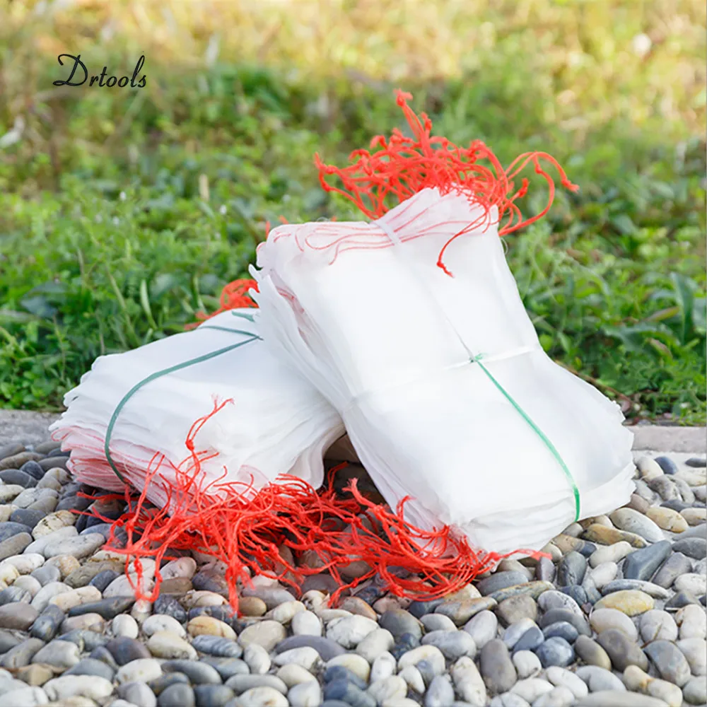 

20Pcs Nylon Mesh Bag Insect-proof Gauze Garden Plant Vegetable and Fruit Protection Bag Drawstring Tool Set Pest Control GT110