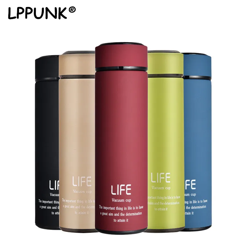 

500ml BPA FREE Insulated auto mug coffee Cup Stainless Steel Thermos Water Bottle Vacuum Flasks Travel TEA infuser kettle