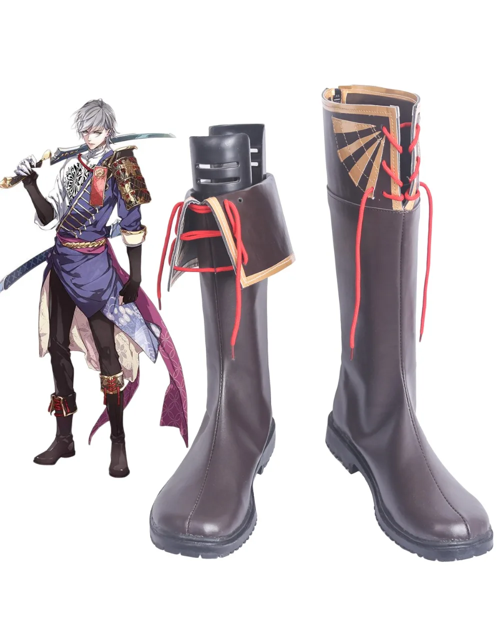 sengoku-night-blood-niwa-nagahide-cosplay-boots-shoes-custom-made