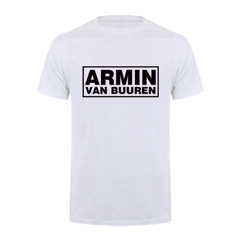 Armin Van Buuren с буквенным принтом для мужчин/женщин панк-рок группа футболка черно-белые повседневные хлопковые футболки футболка для мужчин
