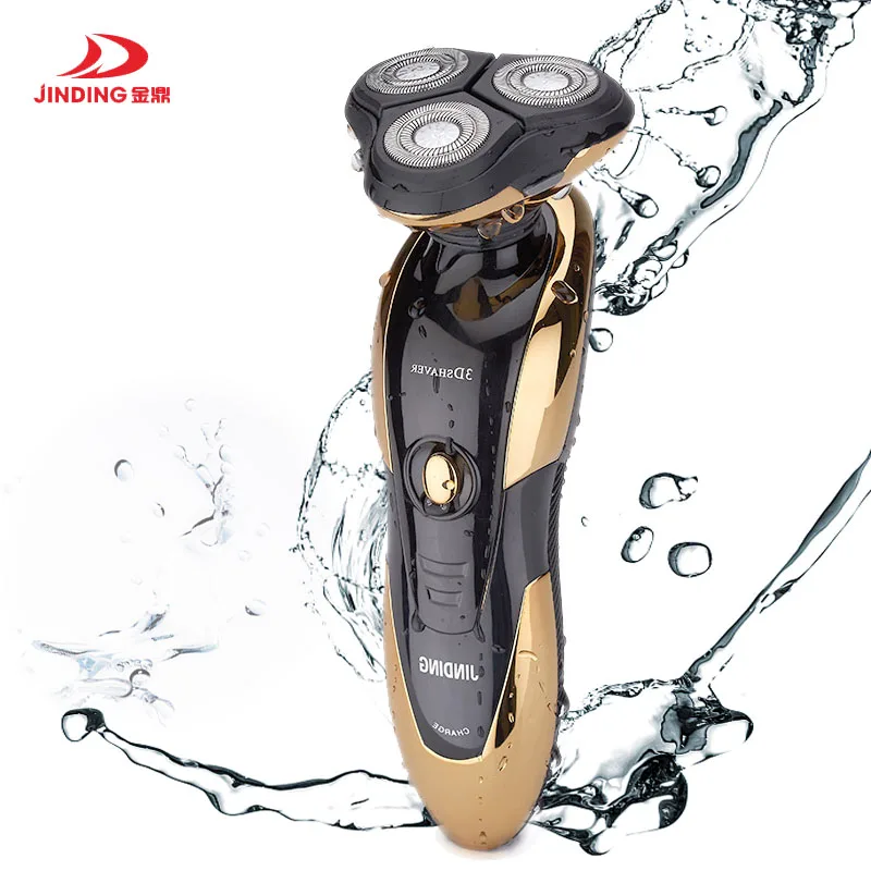 

JINDING Waterproof Electric Shaver Braun 3D floating head razor Rechargeable beard trimmer Automatic blade knife for beard