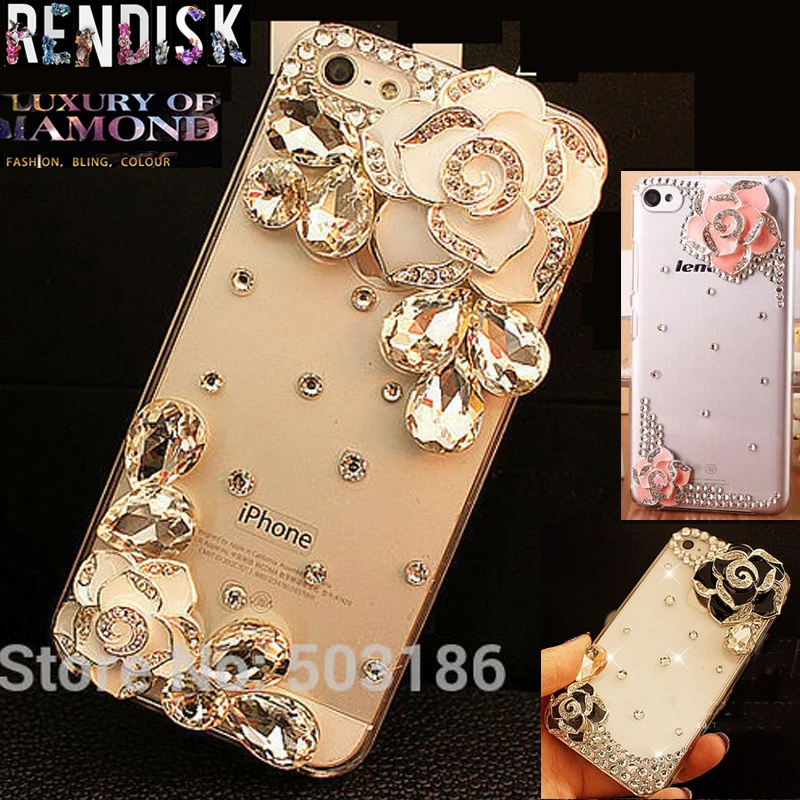 

Camellia Diamond Rhinestone case cover For MeiZu MX5 MX6 Pro 5 6 M3 M5 M6 M3s mini M5s M5C M6s Note Max U10 U20 E2 Pro 7 15 Plus