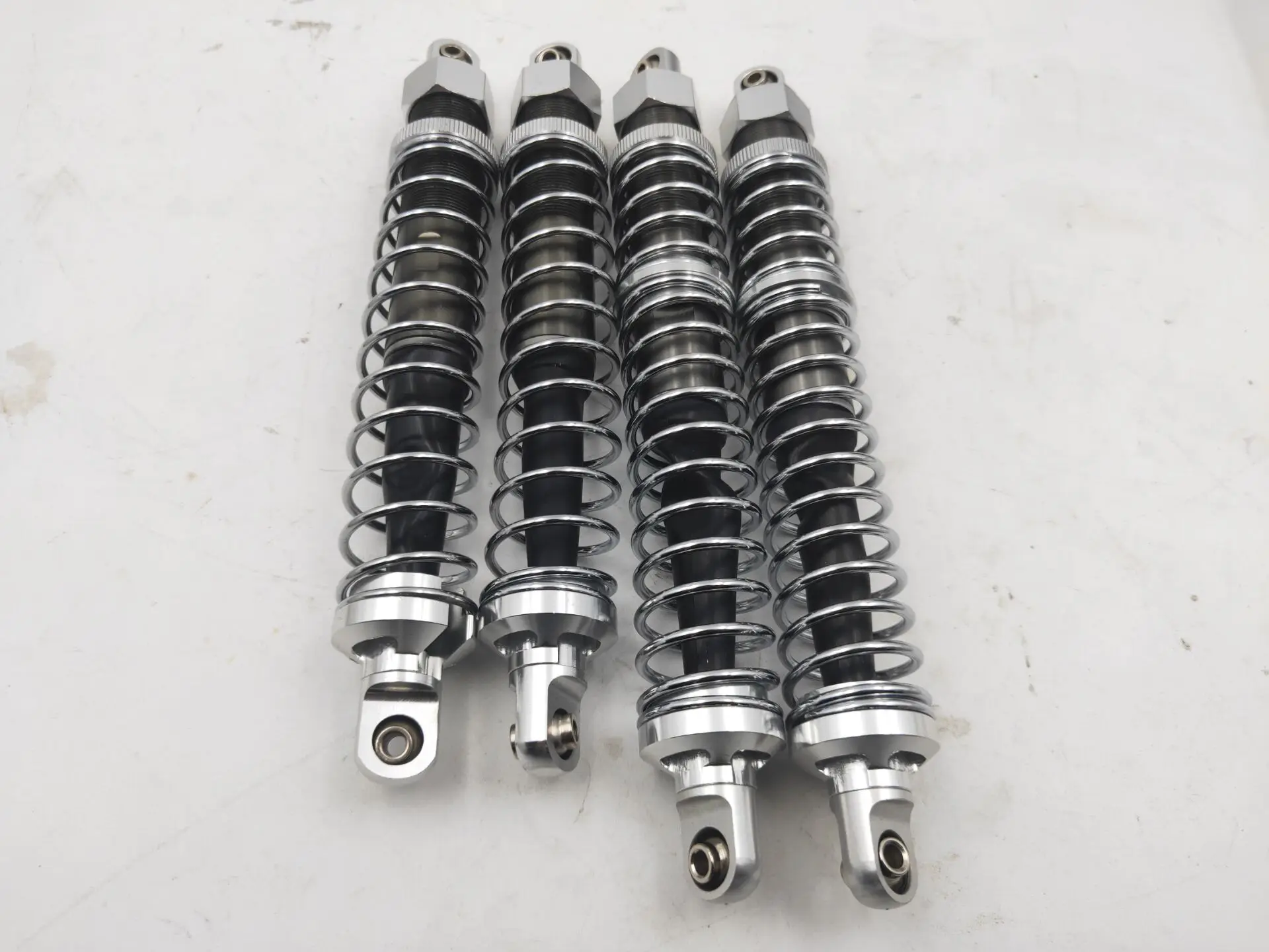 

CNC 6mm Alloy front and rear Shock Absorber Set SILVER for 1/5 hpi baja 5b rc car parts