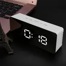 

Hot Multifunction LED Mirror Alarm Clock Digital Clock Snooze Display Time Night Led Light Table Desktop Alarm Clock Despert L3