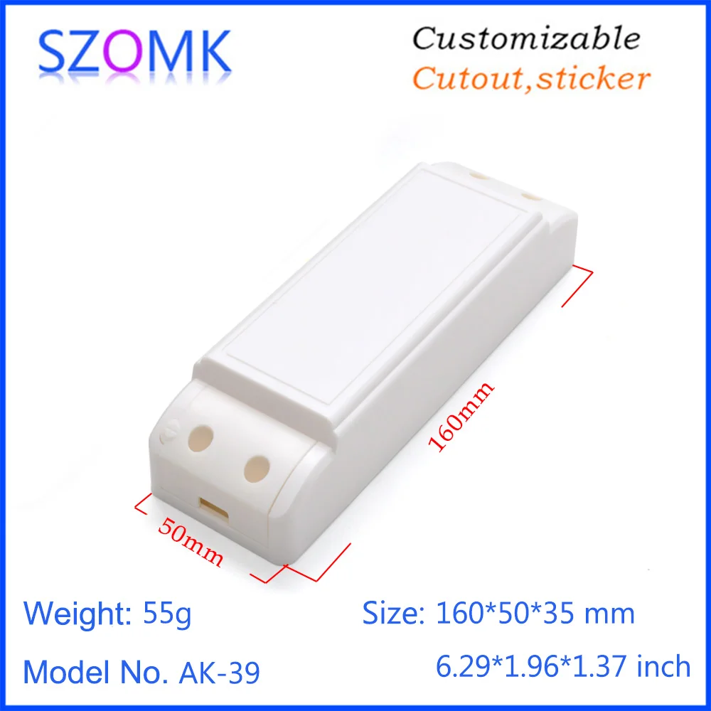 1 шт., 160*50*35 мм белый светодиодный драйвер пластиковый корпус блок питания ящик для инструментов светодиодный блок контроллера пластиковый корпус