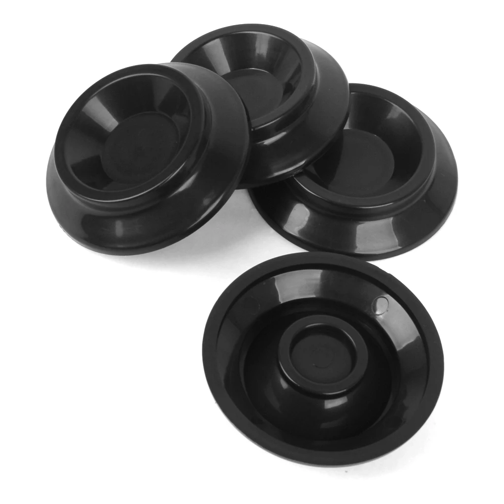 4pcs Plastic Upright Piano Caster Cups Piano Protect Accs Black Musical Instruments Parts Accessories  8.8 x 2 cm 