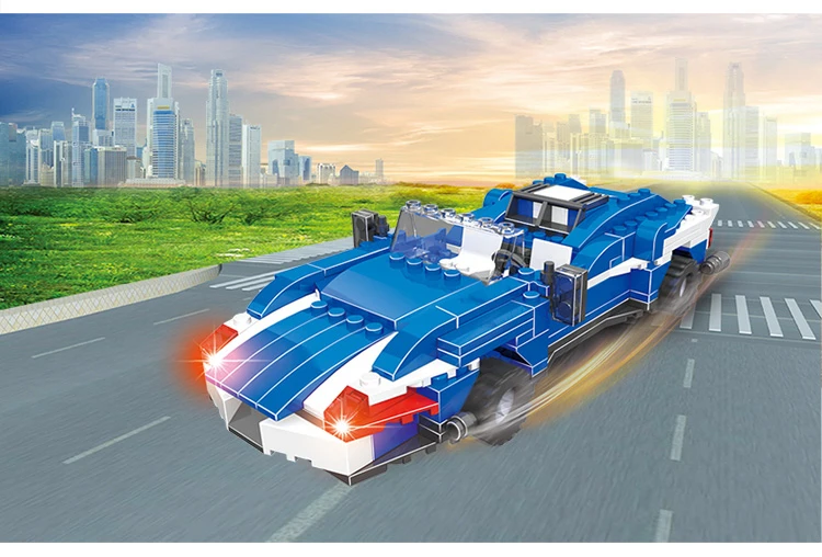 2  Military Deformation 3in1 Aircraft Racing Car Series 13009 Children's Educational Toys For Kids Compatible Legos