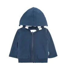 Коллекция года, зимние свитера для маленьких мальчиков, Осенние вязаные куртки с капюшоном для новорожденных мальчиков однотонная детская одежда с длинными рукавами и рисунком
