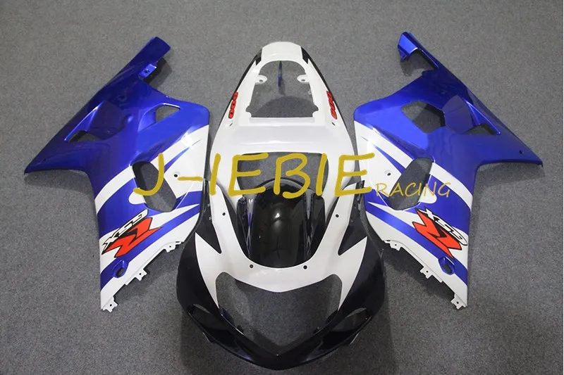 

Black white blue Injection Fairing Body Work Frame Kit for SUZUKI GSXR 600/750 GSXR600 GSXR750 2001 2002 2003