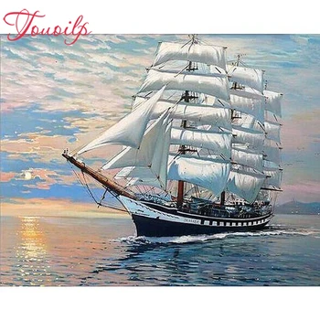 

TPOUOILP 5d Diy Het Grote Schip diamond painting square&round diamond cross stitch set diamond embroidery