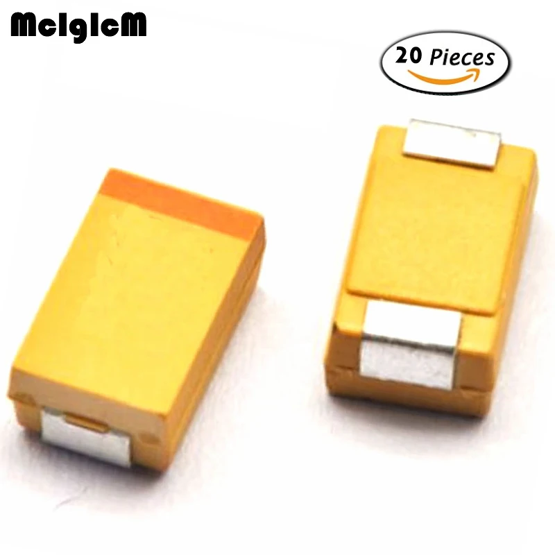 Танталовый конденсатор MCIGICM 20 шт. D 7343 31 330 мкФ 6 3 V SMD|Конденсаторы| |
