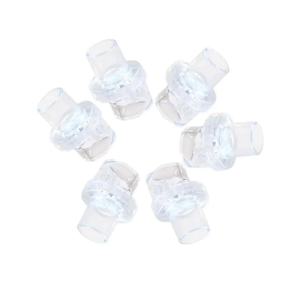 

PVC White CPR Mask One-way Valve Replacement Valve With Filter For CPR Resuscitator Mask First Aid Supplies Diameter 22/17mm