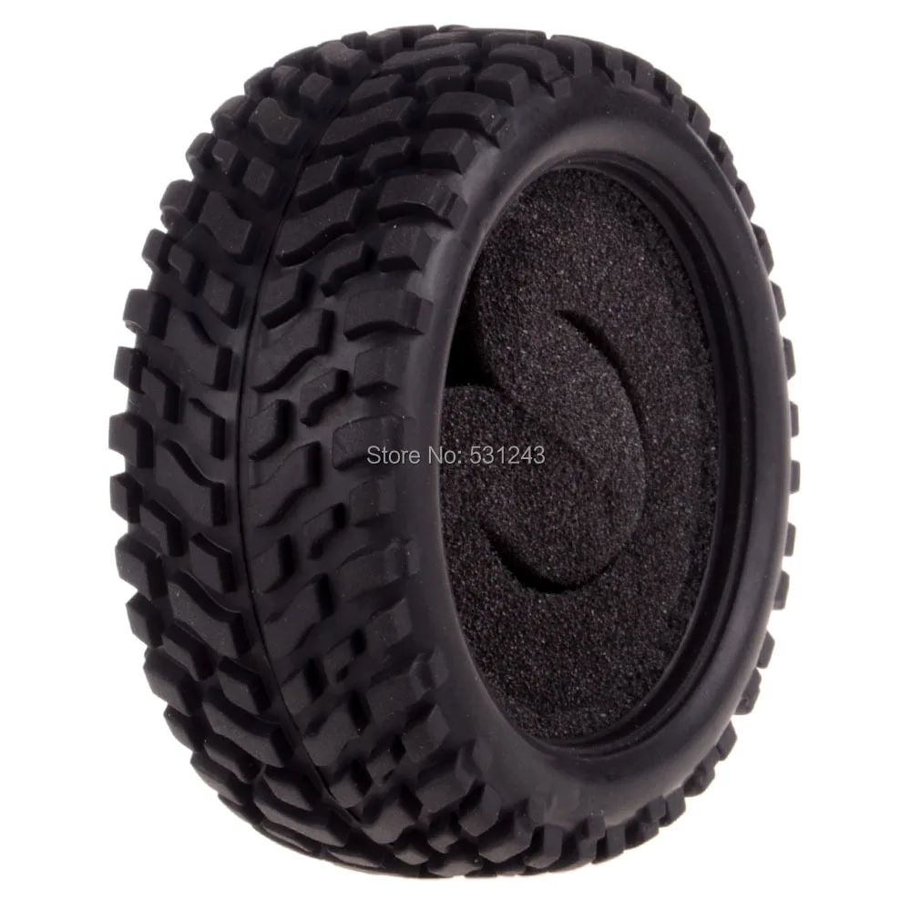 4pcs RC model car High Grip Rubber Tires fit 1/10 On Road or 1/16 Off road 7004in Parts