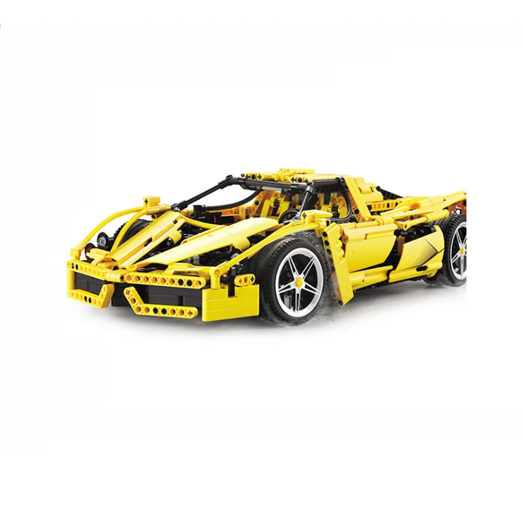 Новинка 3382 Technic гоночный автомобиль Enzo Ferraris 1:10 строительные блоки совместим с Bela 9186 8653 модель гонщика кирпичные игрушки для детей - Цвет: 3382B