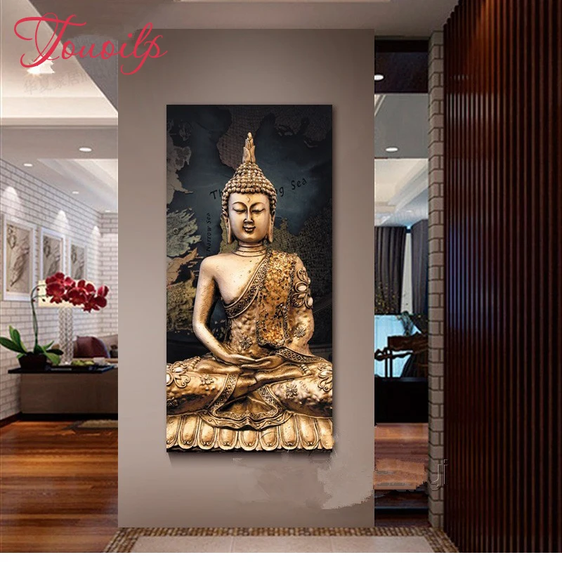 

religious Buddha icon 5d diy diamond painting portrait mosaic full diamond embroidery square&round rhinestone embroidery people