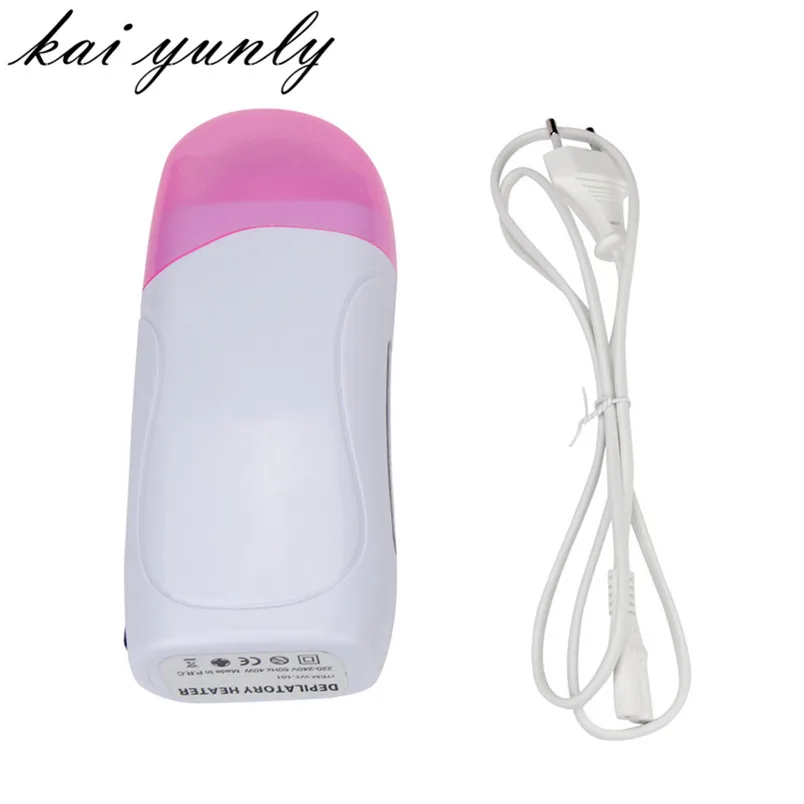 1PCS Depilatory Roll On Wax Heater Roller Waxing Cartridge Hair Removal Epilator Hot Care Tool Pink