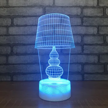 

Source 3d Night Light Creative Bedroom New Strange Gift Led 3d NightLight Colorful Bed Lamp Wholesale Table Lamp