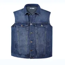 new Men Denim Vest Spring and Summer Autumn Cowboy Sleeveless Male Waistcoat Short Style Mens Denim Vests Outerwear Designer new Men Denim Vest Spring and Summer Autumn Cowboy Sleeveless Male Waistcoat Short Style Mens Denim Vests Outerwear Designer