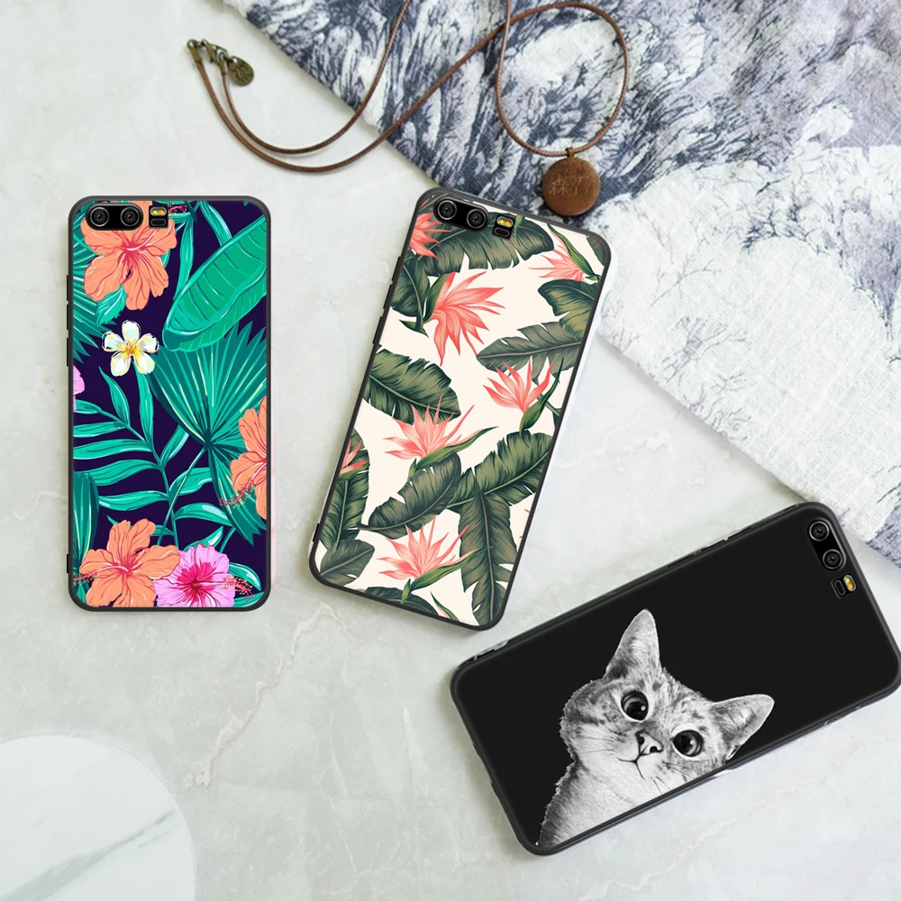 

Vevice Space Man Cat Fish Pattern Cover For Huawei Honor 9 P10 P20 Mate 10 Lite 10 Pro 9i 8 P8 P9 Lite 2017 Soft TPU Phone Capa