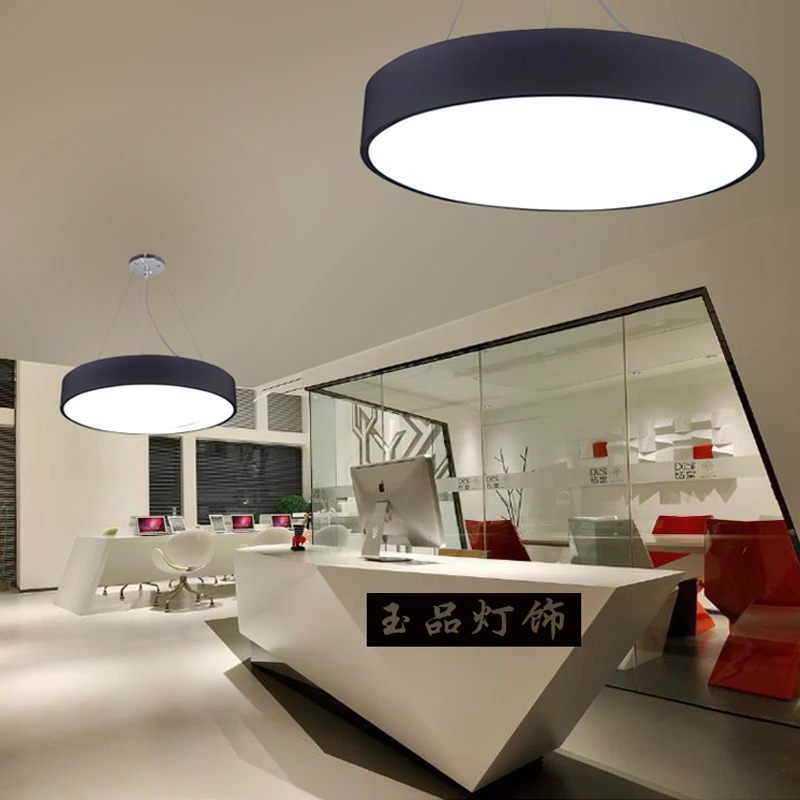 Moderne bureau éclairage LED Pendentif lampe ronde salon chambre ... Moderne bureau éclairage LED Pendentif lampe ronde salon chambre ...