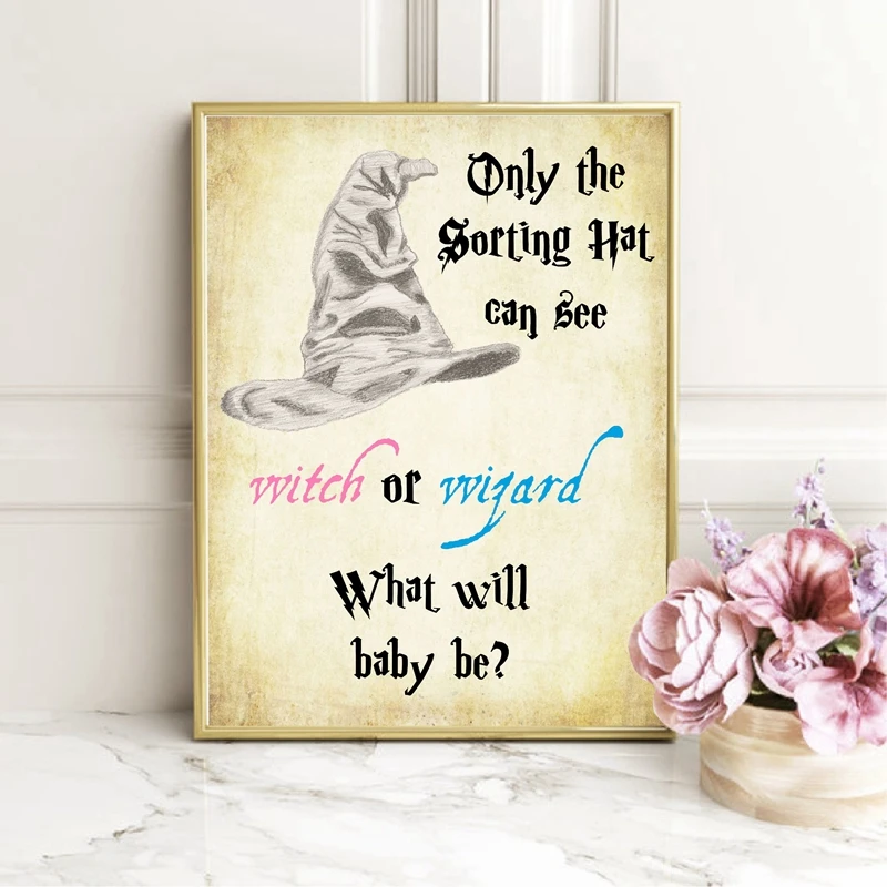 Baby Shower Gender Reveal Party Prints Shower Decor