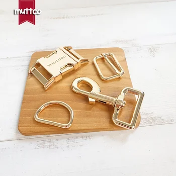 

10sets/lot (metal buckle+adjust buckle+D ring+metal dog clasp/set) engraved LOGO buckle accessory 30mm DIY dog accessories