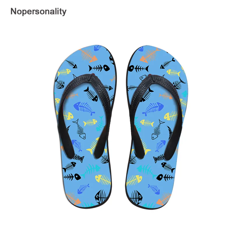 CC3626AB Nopersonality/женские шлепанцы; коллекция года; модные шлепанцы на плоской подошве; летние пляжные сланцы с принтом в виде рыбы; Прямая ; женская обувь - Цвет: CC3626AB