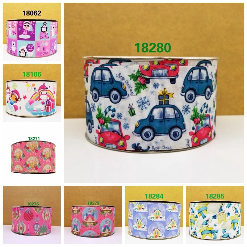 Free shipping 2018 new arrival 50yards cartoon printed grosgrain ribbons 18062 | Дом и сад