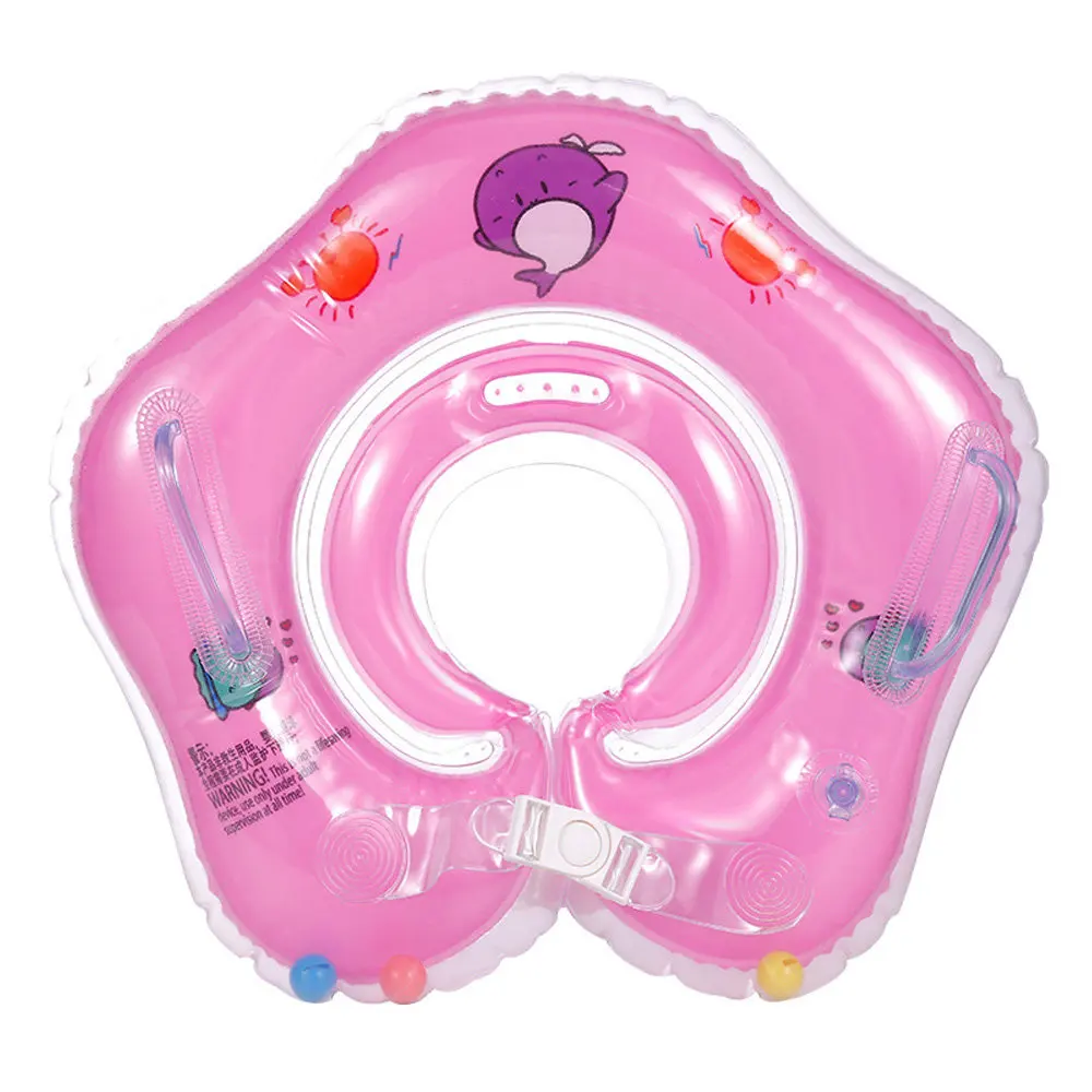 Детские аксессуары для плавания, кольцо для шеи, безопасная трубка для младенцев, круг для купания, надувной плавательный круг - Цвет: Бургундия