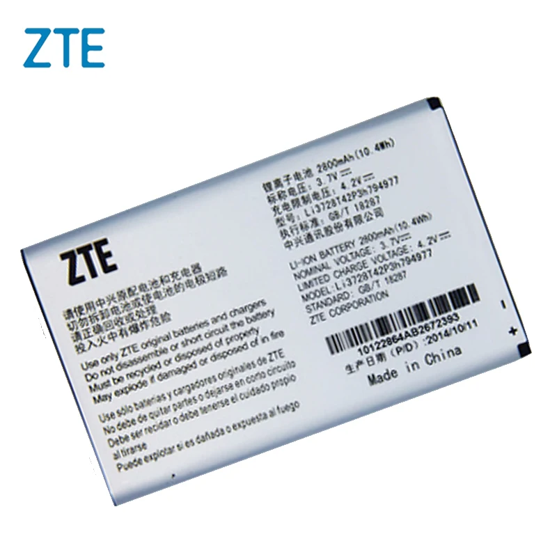 Original ZTE Li3728T42P3h794977 phone battery For ZTE MF923 2800mAhin Mobile Phone Batteries