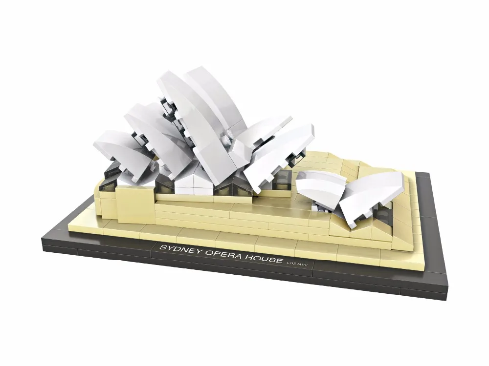 LOZ Architecture celete Batiments Ville Blocs de Construction Sydney Opera House Modele Mini Diy Jouets|loz architecture|blocs constructionopera