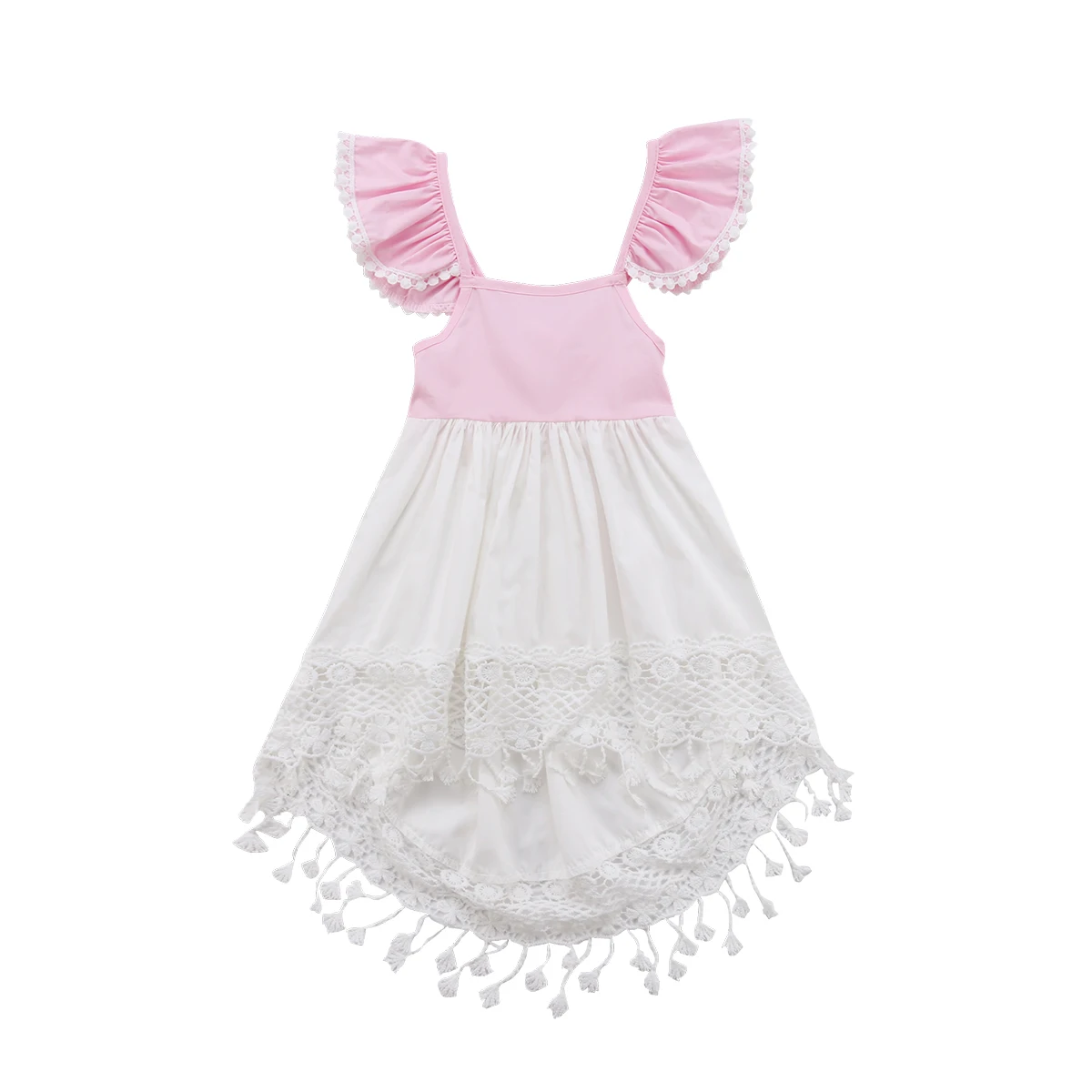 Toddler Infant Baby Girls Dress Tassel Boho Sleeveless Tutu Dress Party