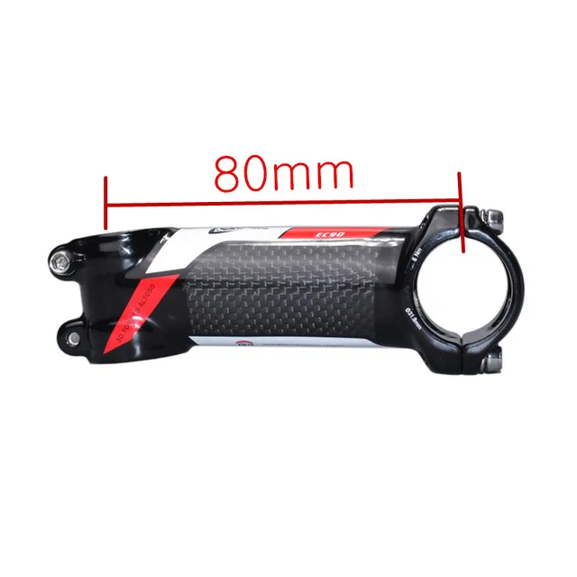 6 degrees 80mm Новинка года EC90 стойка велосипеда велосипедный вынос/MTB велосипедный вынос руля из углеродного волокна+ алюминиевый сплав 60/70/80/90/100/110/120 мм 28,6-31,8 мм - Цвет: 6 degrees 80mm