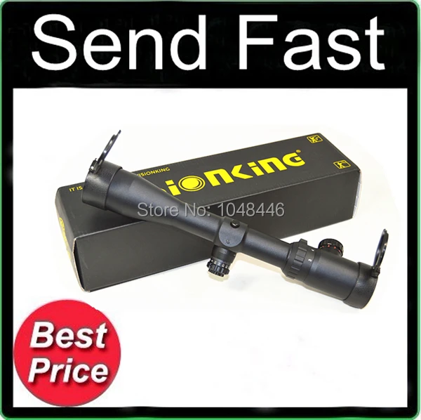 Cheap VISIONKING 3-9X42E green dual locking high optical density sites seismic optical sight Rifle Scope with Free Mounts