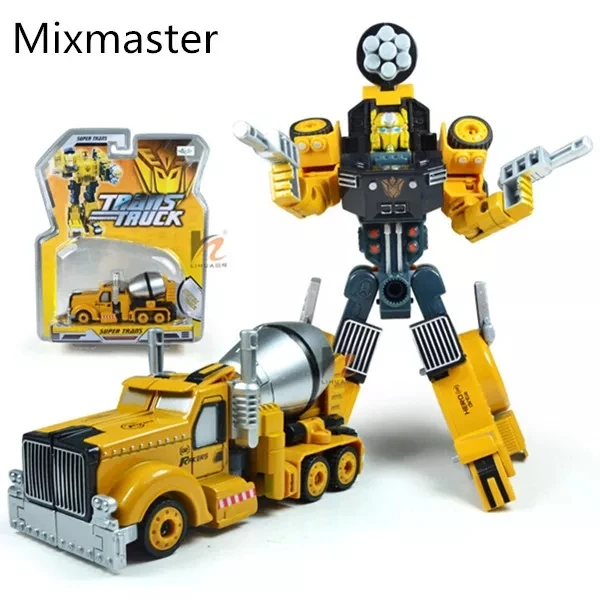 Mixmaster Металлический инженерный грузовик Hercules комбинированный грузовик 13,5x6x7,5 трансформация Mixmaster самосвал скребок крюк бульдозер роботы игрушки - Цвет: Mixmaster