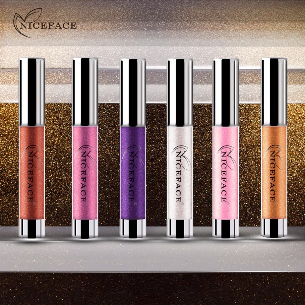 NICEFACE Brand Matte 14 Color Metallic Liquid Lip Gloss Makeup Shimmer Velvet Lipstick Lipgloss Batom Waterproof Long Lasting Kit (5)