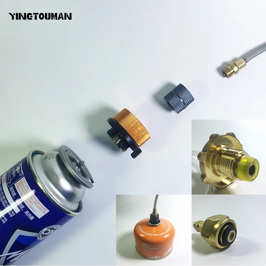 YT Multi Purpose Gas Camping Stove Adapter Outdoor Gas Refill Adaptor