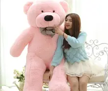 biggest plush pink teddy bear toy huge big eyes bow bear toy stuffed big teddy bear gift 200cm